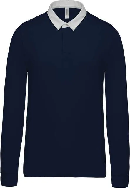 Tricou polo cu mânecă lungă bărbați Kariban Rugby KA213 · 280 g/m², bumbac