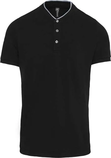 Tricou polo bărbați Kariban Mandarin Collar KA223 · 220 g/m², bumbac