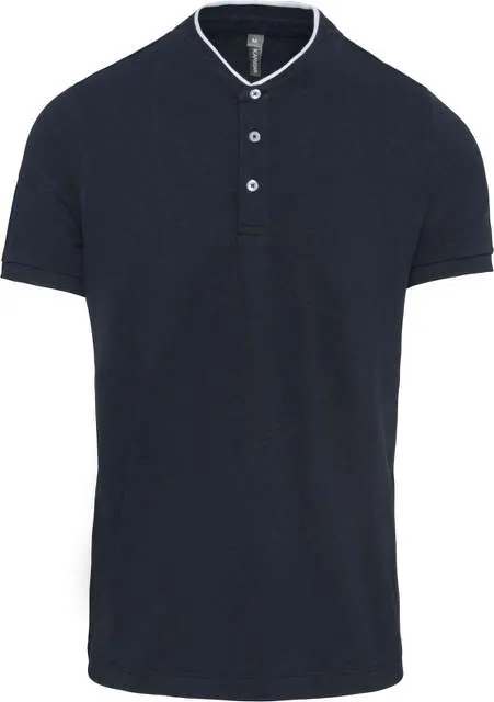 Tricou polo bărbați Kariban Mandarin Collar KA223 · 220 g/m², bumbac