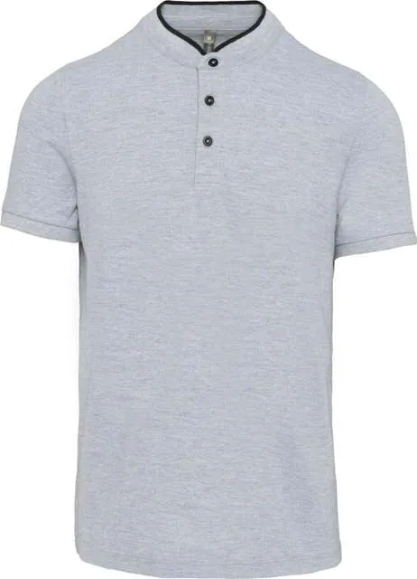 Tricou polo bărbați Kariban Mandarin Collar KA223 · 220 g/m², bumbac