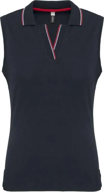 Tricou polo de dama, fara maneci