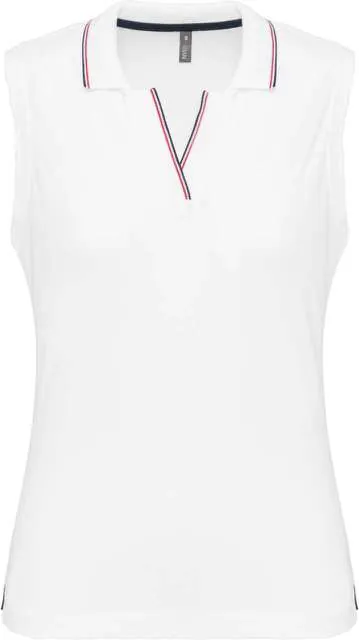 Tricou polo de dama, fara maneci