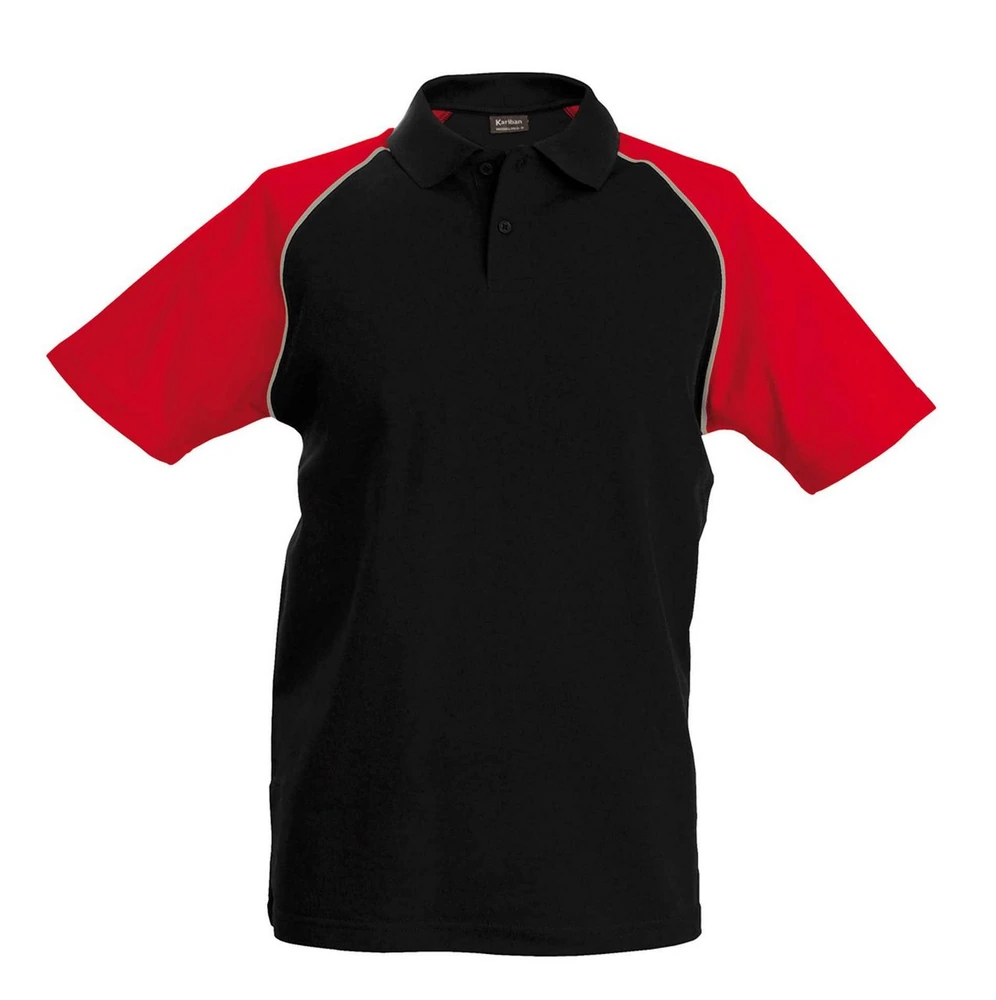 Tricou polo bărbați Kariban Baseball KA226 · 200 g/m², bumbac