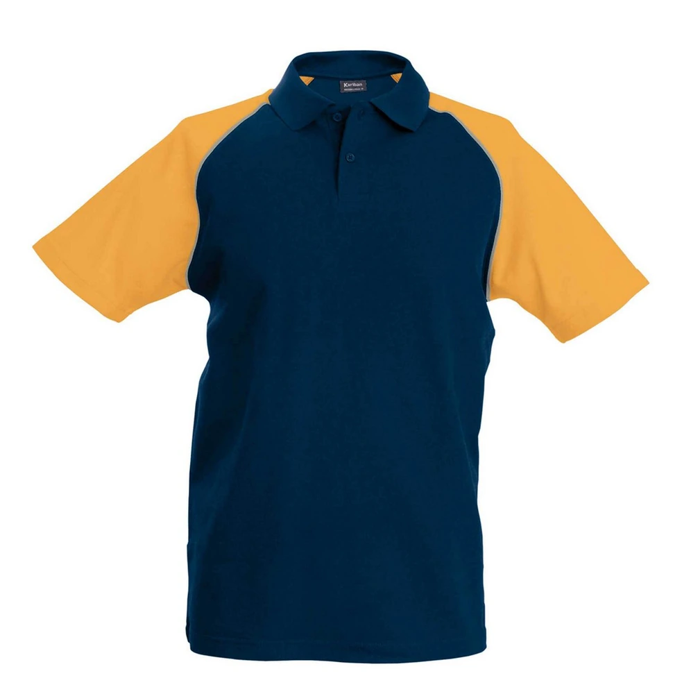 Tricou polo bărbați Kariban Baseball KA226 · 200 g/m², bumbac
