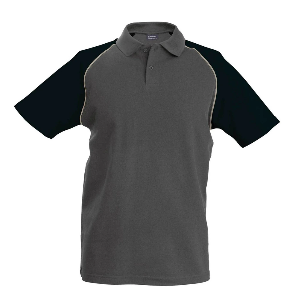 Tricou polo bărbați Kariban Baseball KA226 · 200 g/m², bumbac