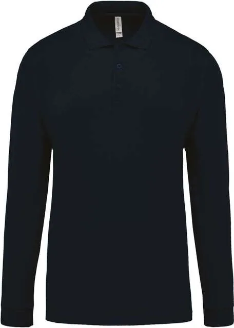 Tricou polo cu mânecă lungă bărbați Kariban Piqué KA256 · 180 g/m², bumbac