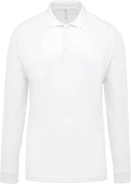 Tricou polo cu mânecă lungă bărbați Kariban Piqué KA256 · 180 g/m², bumbac