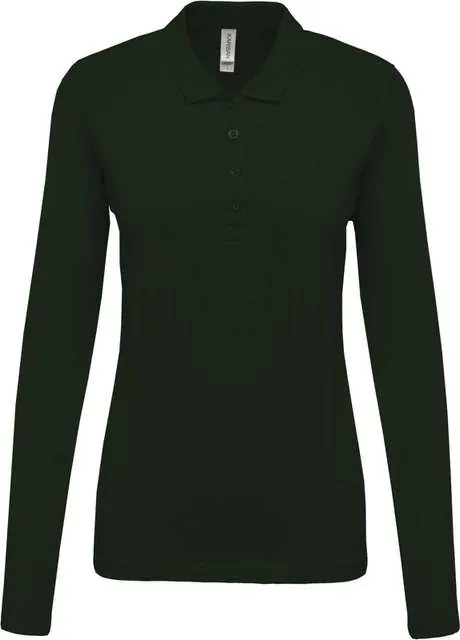 Tricou polo cu mânecă lungă damă Kariban Piqué KA257 · 180 g/m², bumbac