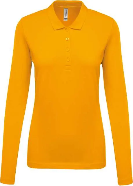 Tricou polo cu mânecă lungă damă Kariban Piqué KA257 · 180 g/m², bumbac