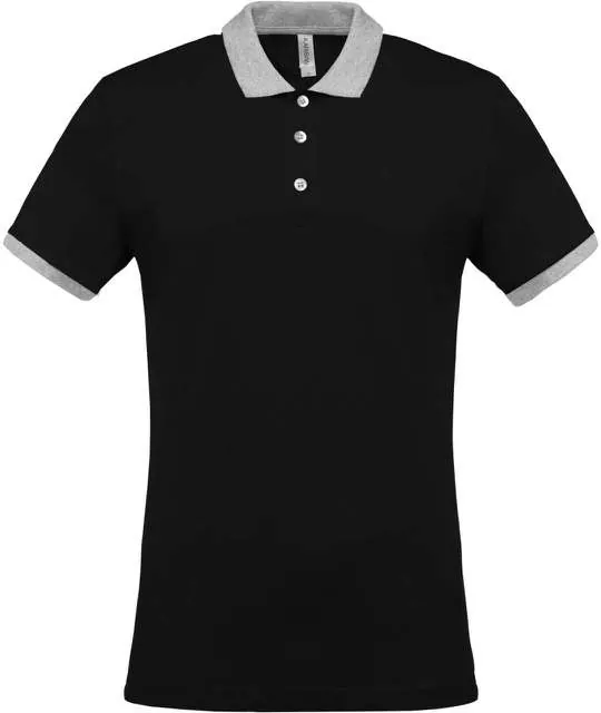 Tricou polo bărbați Kariban Two-Tone Piqué KA258 · 180 g/m², bumbac
