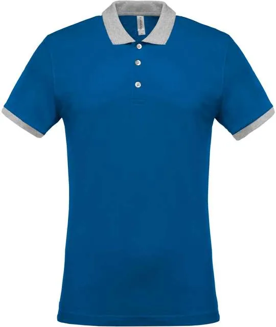 Tricou polo bărbați Kariban Two-Tone Piqué KA258 · 180 g/m², bumbac