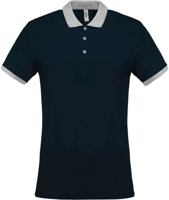 Tricou polo bărbați Kariban Two-Tone Piqué KA258 · 180 g/m², bumbac