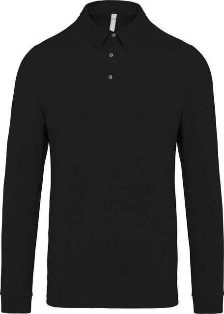 Tricou polo cu mânecă lungă bărbați Kariban KA264 · 180 g/m², bumbac