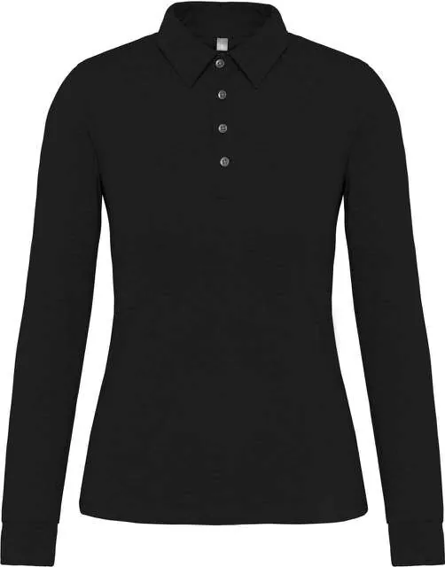 Tricou polo cu mânecă lungă damă Kariban KA265 · 180 g/m², bumbac