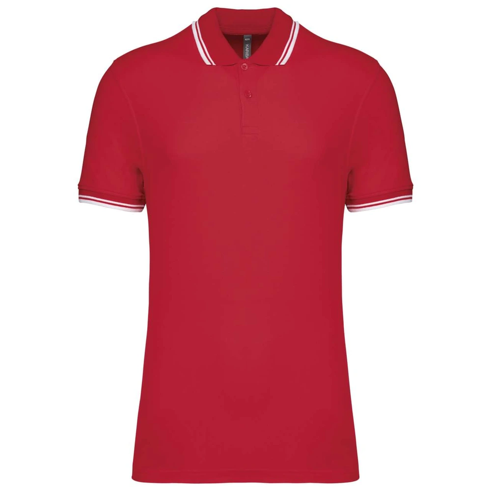 Tricou polo bărbați Kariban Poloshirt Contrasting Piping KA272 · 180 g/m², bumbac
