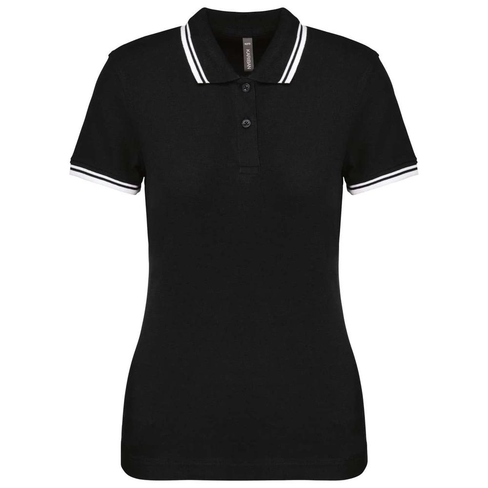Tricou polo damă Kariban Poloshirt Contrasting Piping KA273 · 180 g/m², bumbac