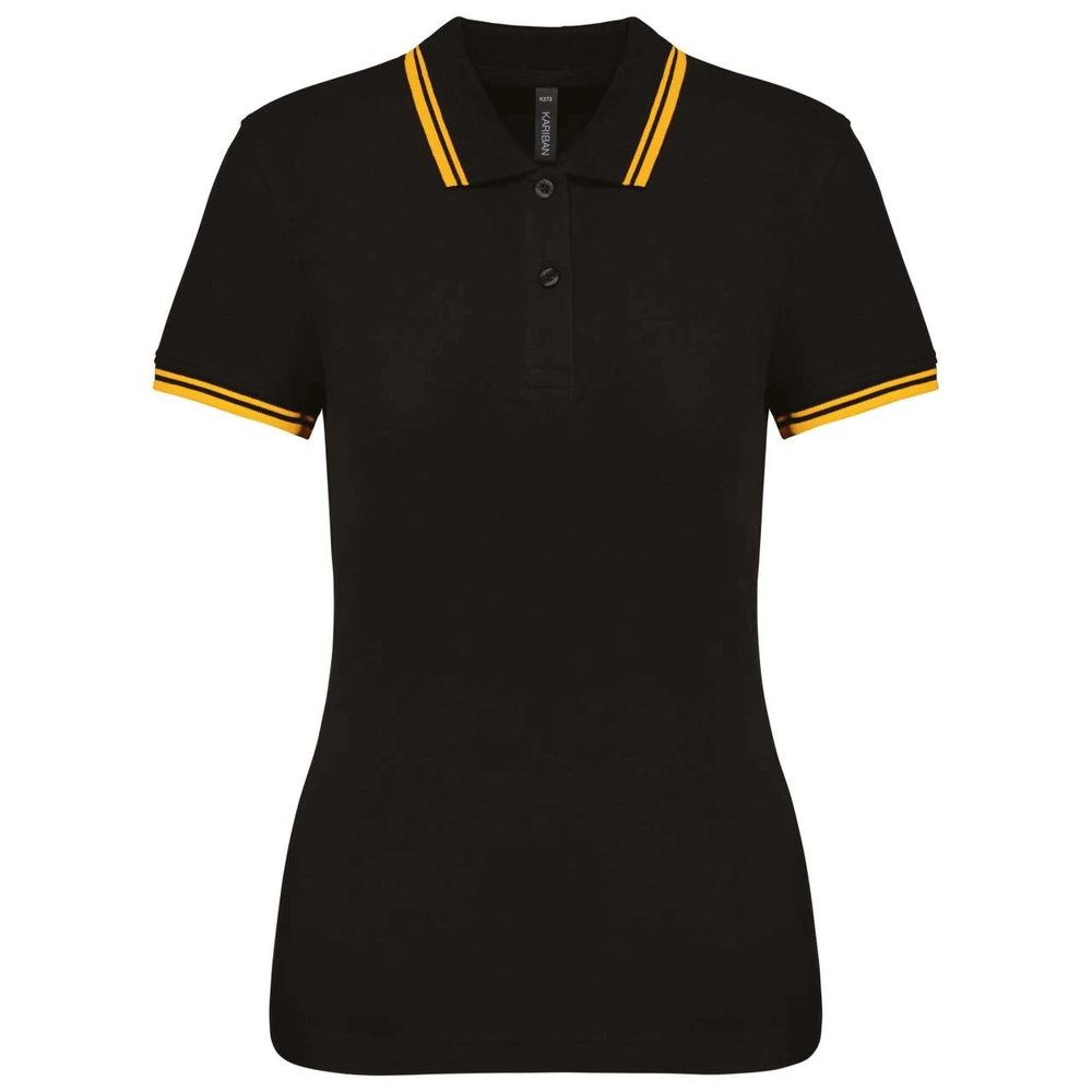 Tricou polo damă Kariban Poloshirt Contrasting Piping KA273 · 180 g/m², bumbac