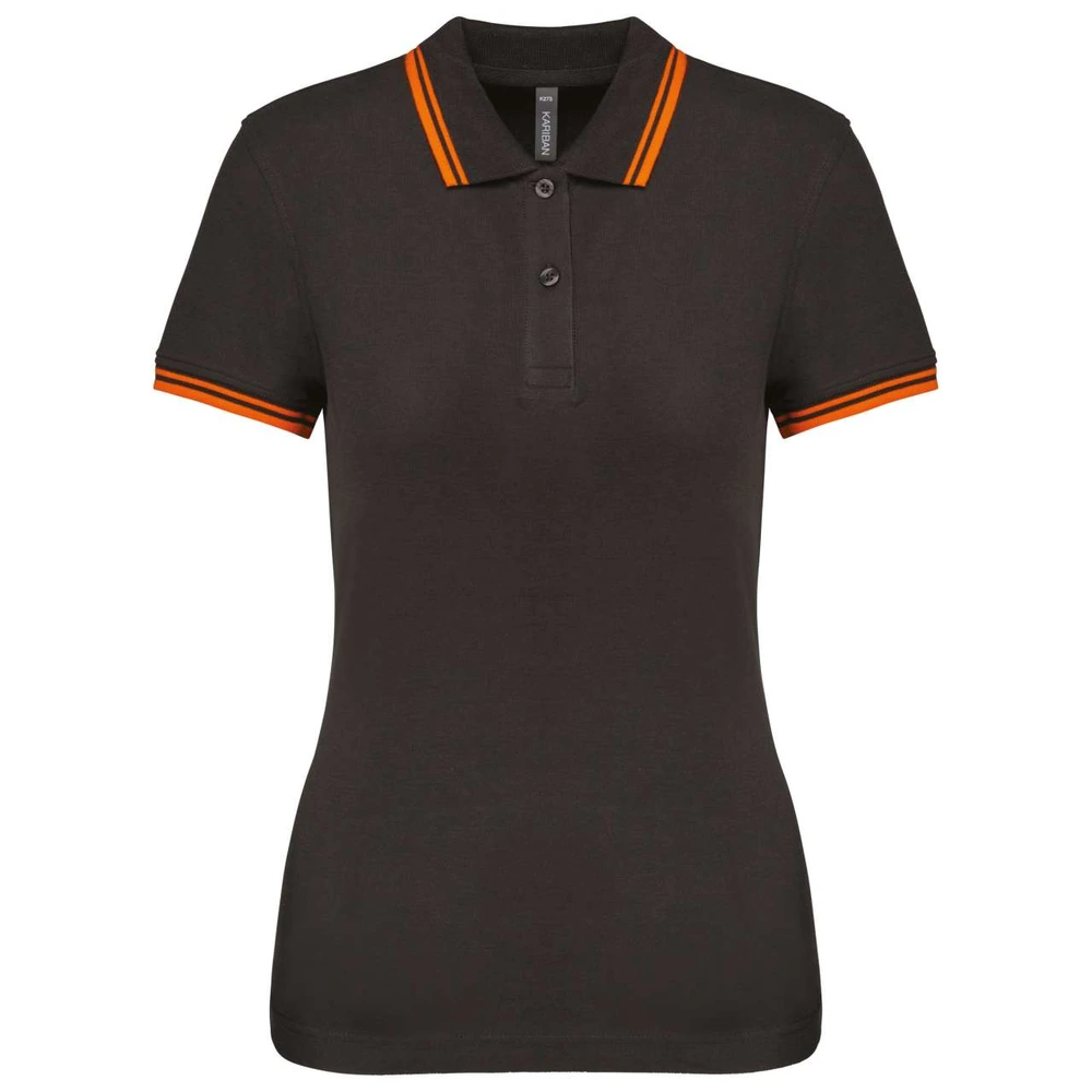 Tricou polo damă Kariban Poloshirt Contrasting Piping KA273 · 180 g/m², bumbac