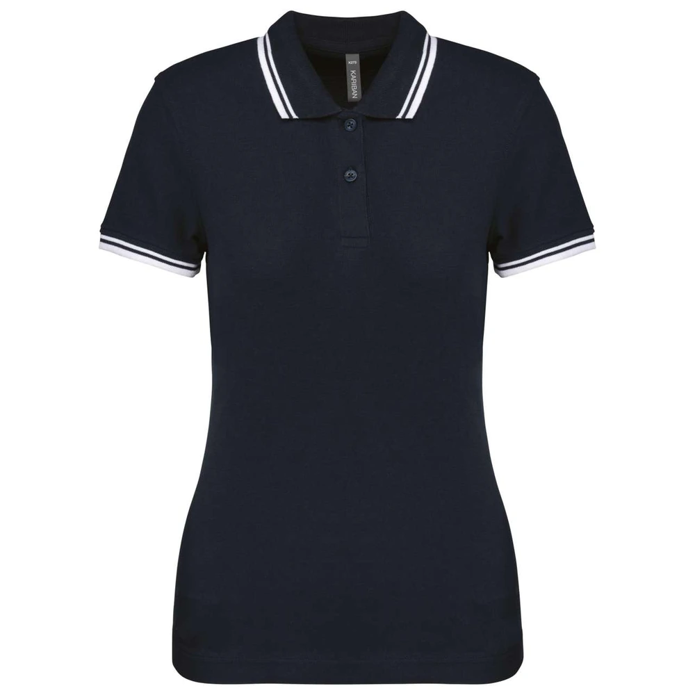 Tricou polo damă Kariban Poloshirt Contrasting Piping KA273 · 180 g/m², bumbac
