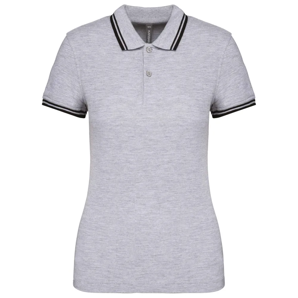 Tricou polo damă Kariban Poloshirt Contrasting Piping KA273 · 180 g/m², bumbac