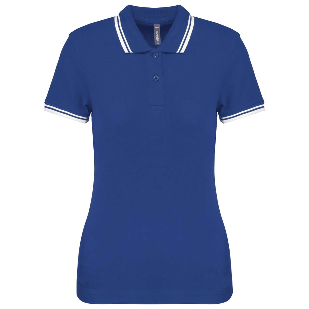 Tricou polo damă Kariban Poloshirt Contrasting Piping KA273 · 180 g/m², bumbac