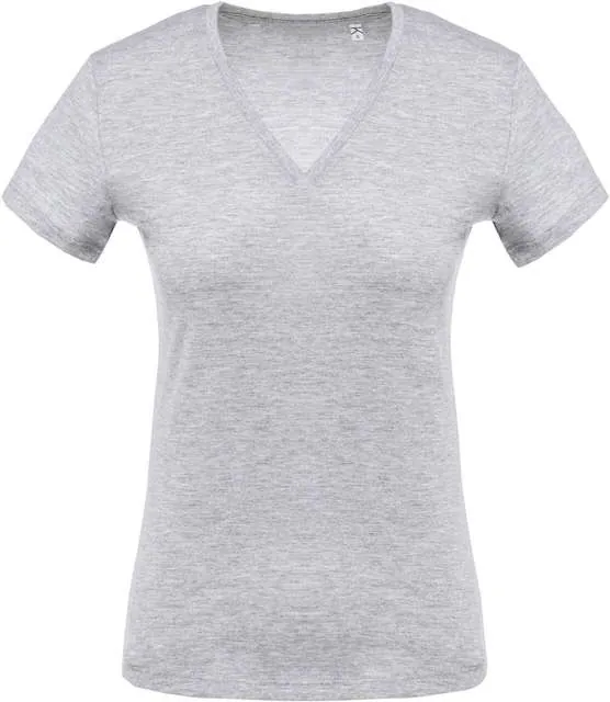 Tricou Kariban pentru dama, cu decoteu in V