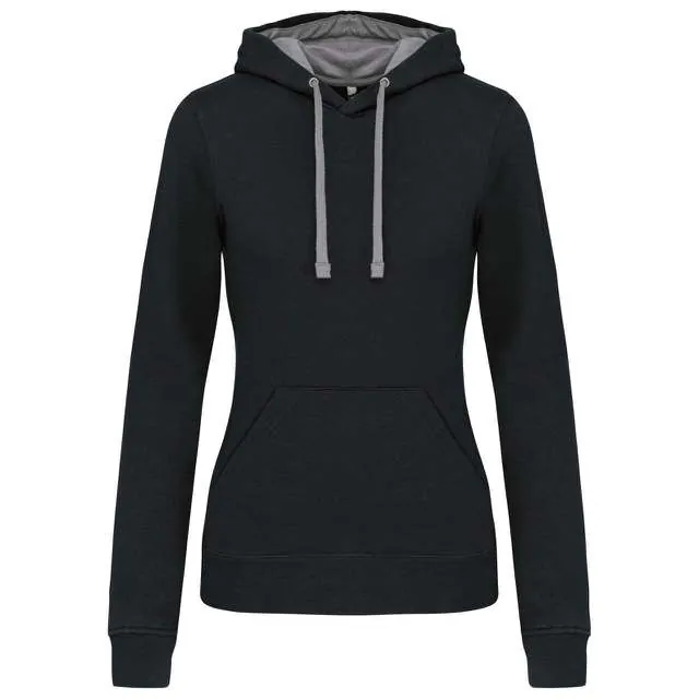 Hanorac cu glugă damă Kariban Contrast KA465 · 280 g/m², bumbac / poliester