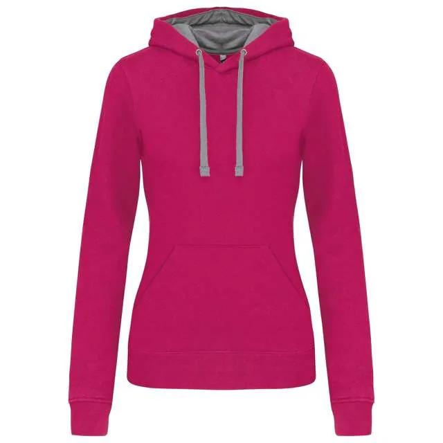 Hanorac cu glugă damă Kariban Contrast KA465 · 280 g/m², bumbac / poliester