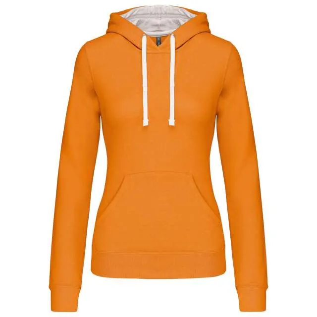 Hanorac cu glugă damă Kariban Contrast KA465 · 280 g/m², bumbac / poliester