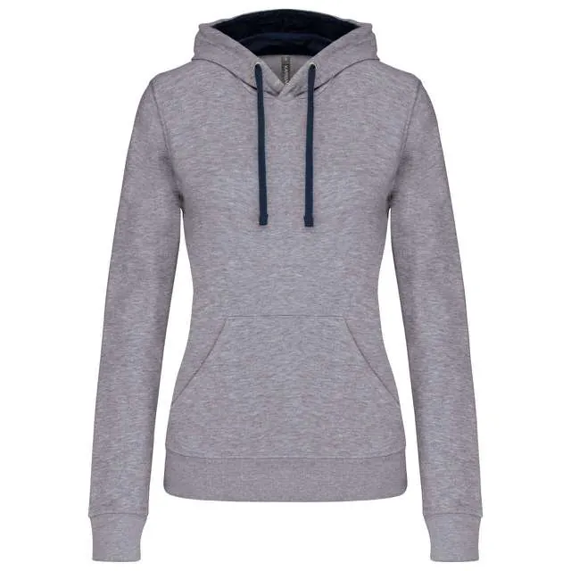 Hanorac cu glugă damă Kariban Contrast KA465 · 280 g/m², bumbac / poliester
