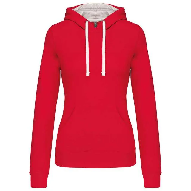 Hanorac cu glugă damă Kariban Contrast KA465 · 280 g/m², bumbac / poliester