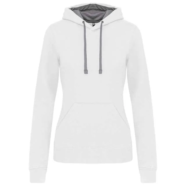 Hanorac cu glugă damă Kariban Contrast KA465 · 280 g/m², bumbac / poliester