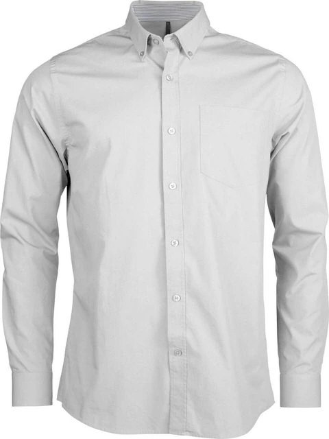Camasa din poplin de bumbac, cu maneci lungi, pentru barbati