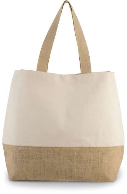 Sacoșă Kimood Canvas Jute Hold-All Shopper KI0235