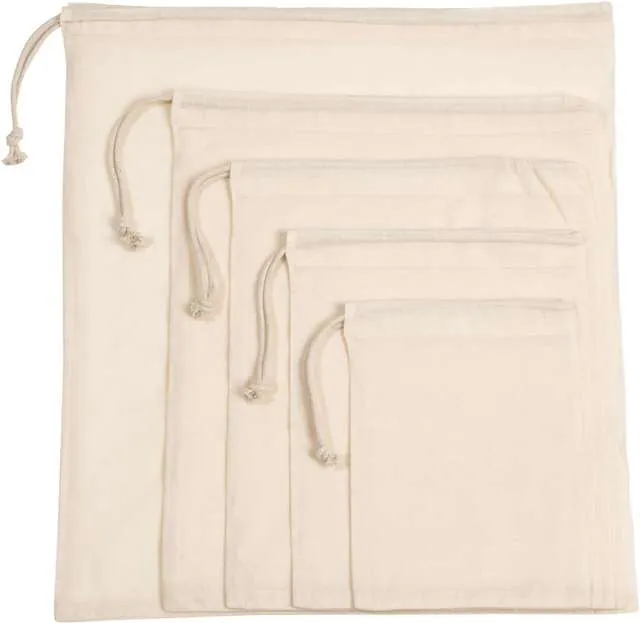 Sacoșă Kimood Sliding Drawstring Organic Cotton KI0729
