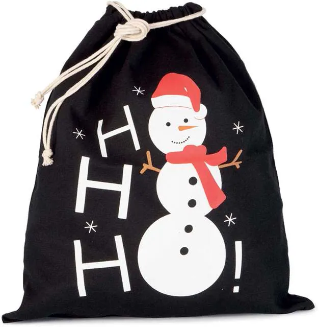 Rucsac Kimood Cotton Snowman Design Drawcord KI0745