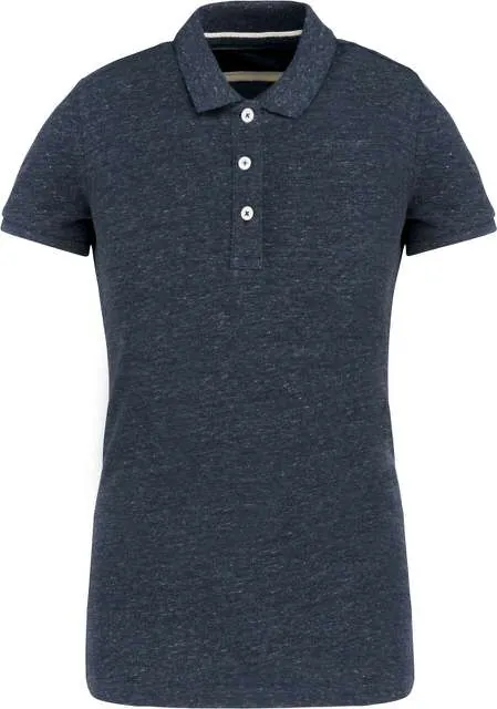 Tricou polo vintage de dama, cu maneca scurta