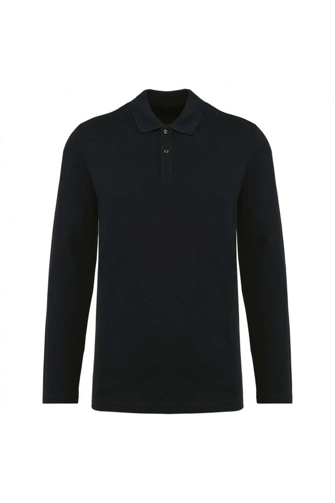 Tricou polo cu mânecă lungă bărbați Kariban Premium Supima PK202 · 230 g/m², bumbac / elastan