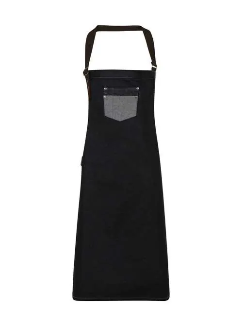 Șorț Premier Division PR136 · 350 g/m², bumbac / piele