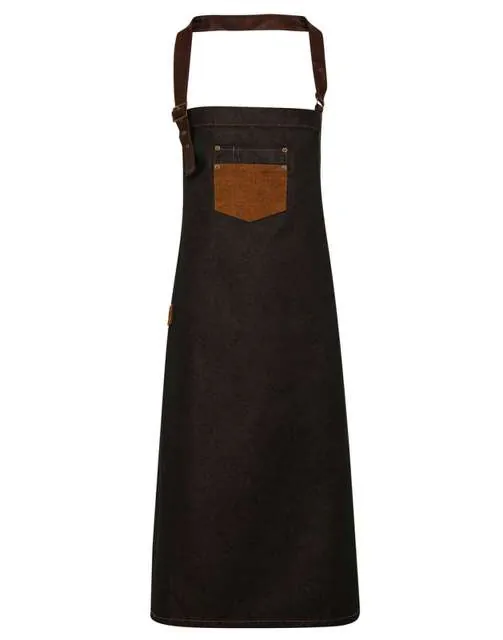 Șorț Premier Division PR136 · 350 g/m², bumbac / piele