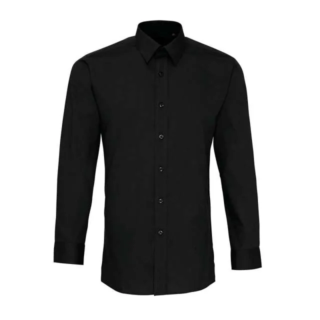 Cămașă bărbați Premier Poplin PR204 · 105 g/m², bumbac / poliester