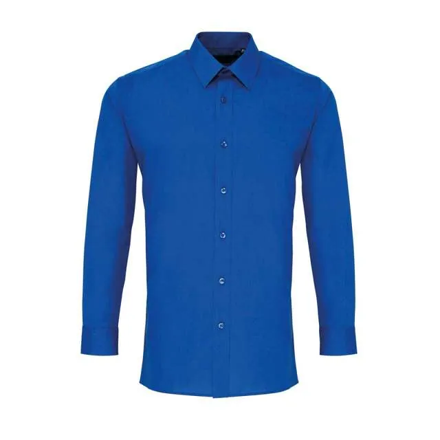 Cămașă bărbați Premier Poplin PR204 · 105 g/m², bumbac / poliester