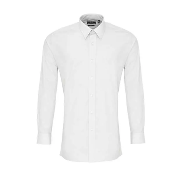 Cămașă bărbați Premier Poplin PR204 · 105 g/m², bumbac / poliester