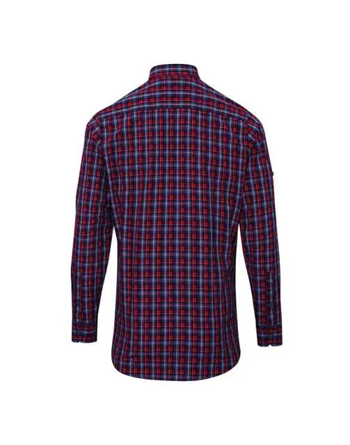 Camasa pentru barbati, din bumbac, cu maneca lunga - Sidehill Check