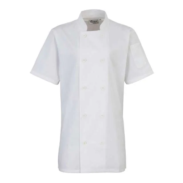 Tunică de bucătar damă Premier Chefs PR670 · 195 g/m², bumbac / poliester
