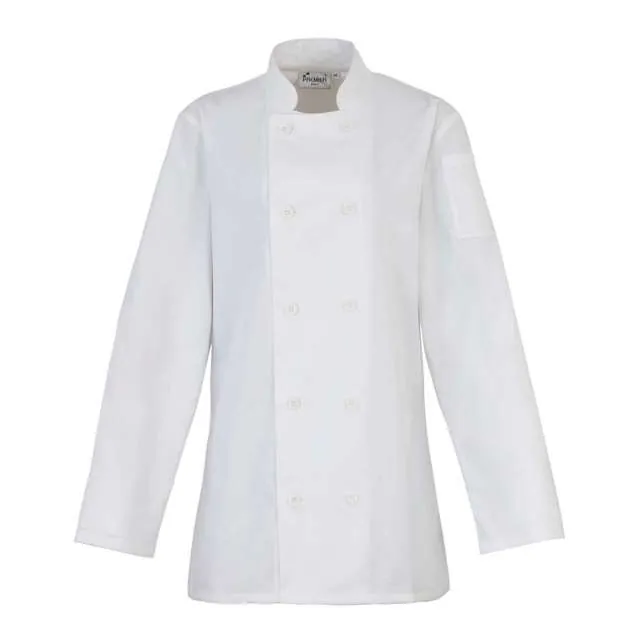 Tunică de bucătar damă Premier Chefs PR671 · 195 g/m², bumbac / poliester
