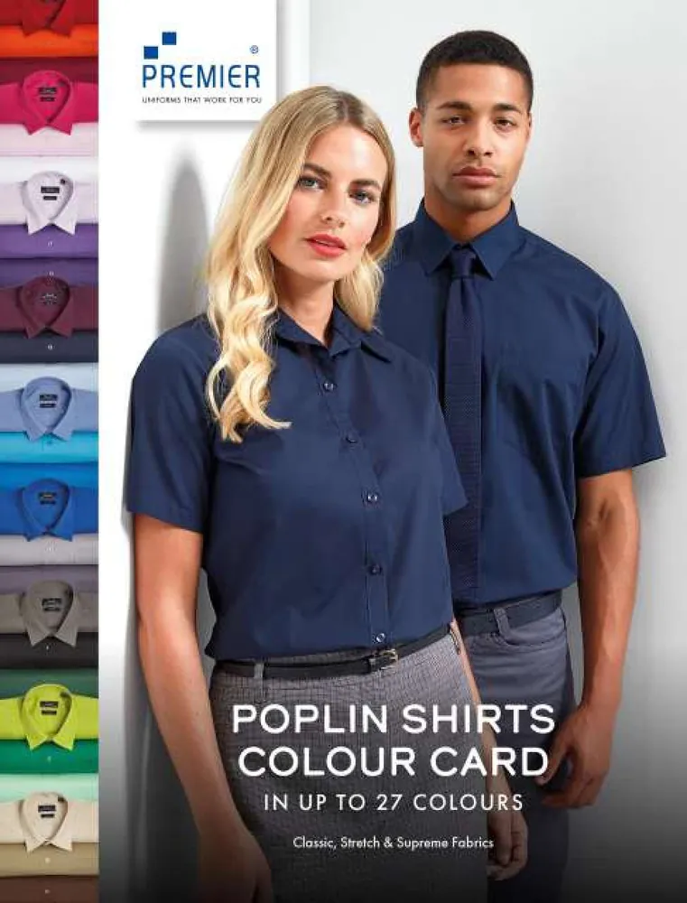 Catalog culori Premier Poplin pentru textile workwear si uniforme • Premier