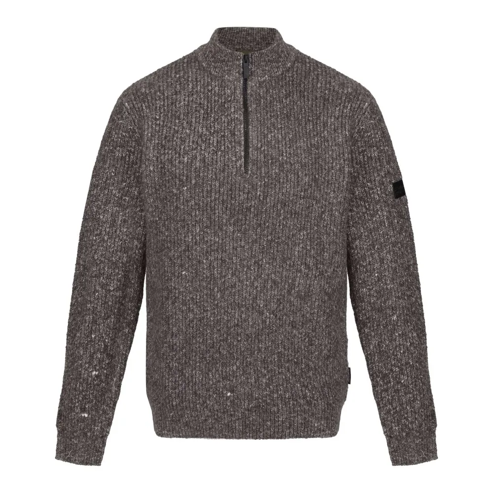 Pulover Regatta Solomon Zip-Neck Knitted Pullover RETRF673 · 545 g/m²