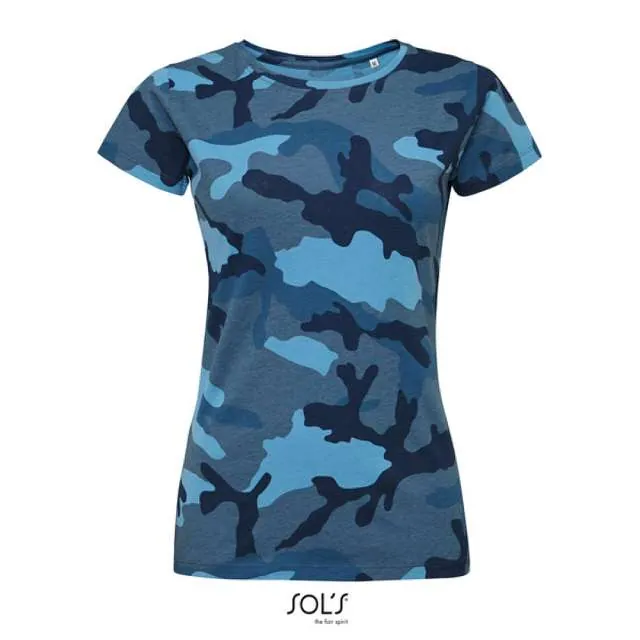 Tricou cu guler rotund pentru dama - Sol'S Camo
