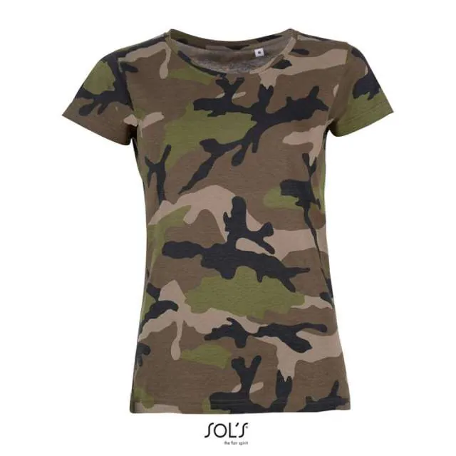 Tricou cu guler rotund pentru dama - Sol'S Camo
